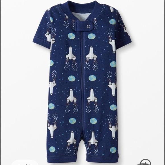 Hanna Andersson NWT Baby Zip Sleeper Organic Cotton Galactic 0-3 Months Space - Picture 1 of 6